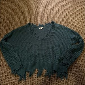 Teal sweater